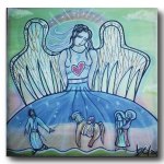 angel.us 80x80cm, Acrylic Canvas